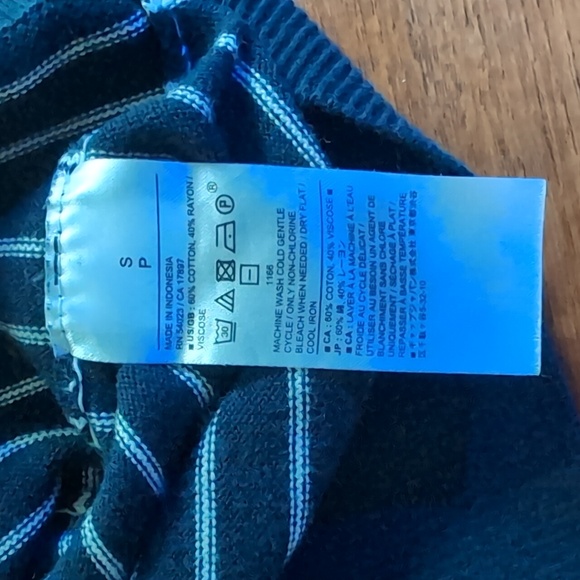 Banana Republic Women's Forever Sweater Blue and White Striped, Size Small - Picture 4 of 4